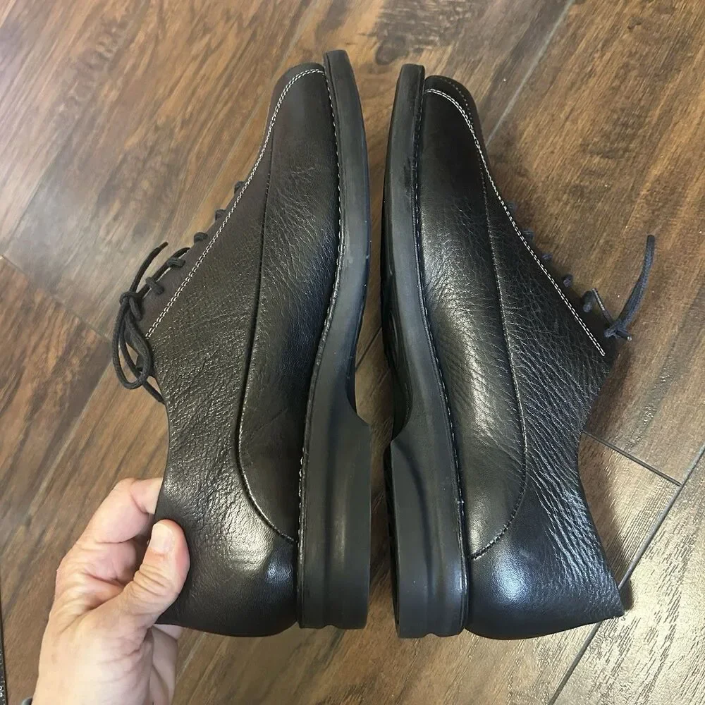 Florsheim Mens Black Leather Dorset Oxford Dress Shoes Size 10M Excellent